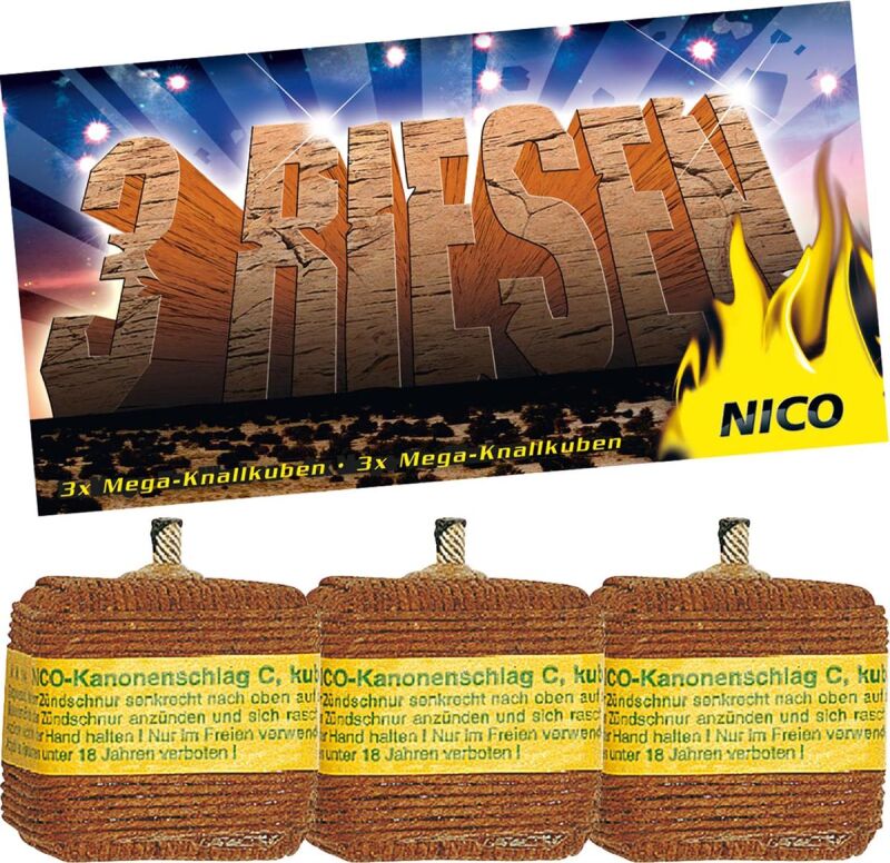 3 Riesen Kanonenschläge C 3 Stück von Nico ab 2.97€ jetzt bestellen