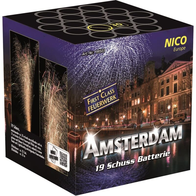 Amsterdam 19-Schuss-Feuerwerk-Batterie von NICO Europe ab 22.99€ jetzt bestellen