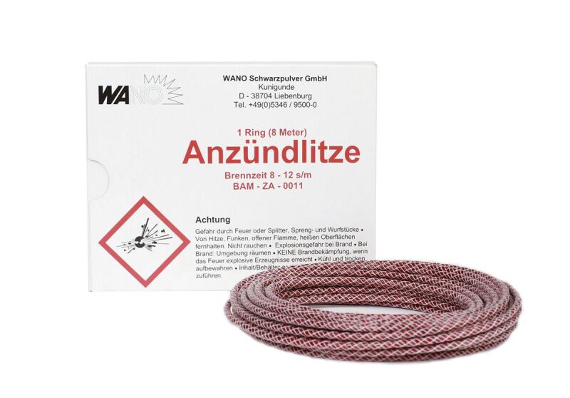 Anzündlitze rot, 8-12s/m, 8m Rolle von Wano ab 15.99€ jetzt bestellen