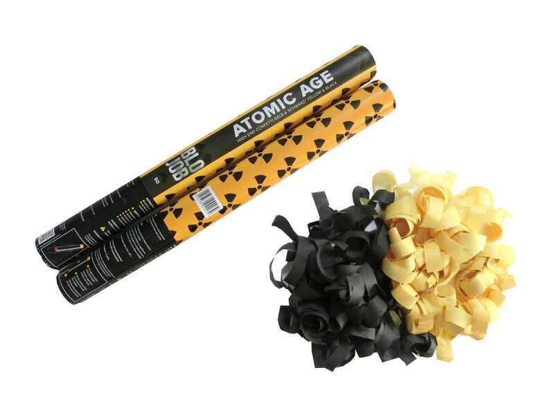 Atomic Age 50cm Papierflitter schwarz-gelb von Pyroland ab 3.59€ jetzt bestellen