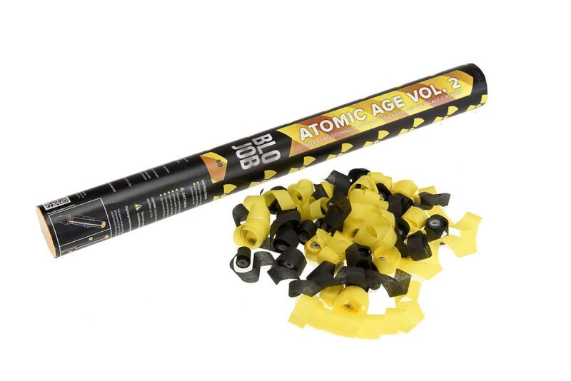 Atomic Age Vol. 2, 50cm Papierstreamer schwarz-gelb von Pyroland ab 4.49€ jetzt bestellen
