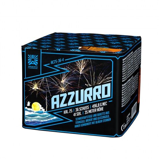 Azzurro 36-Schuss-Feuerwerk-Batterie von Argento Feuerwerk ab 34.99€ jetzt bestellen