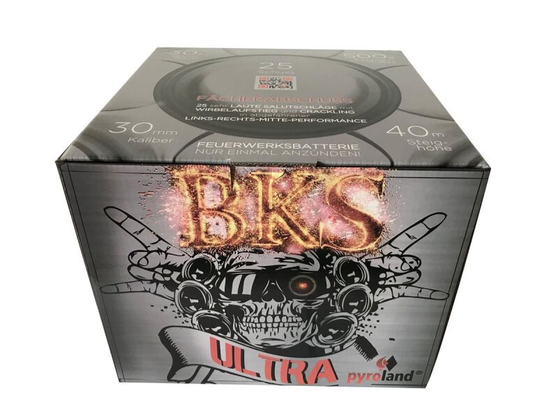 BKS ULTRA 25-Schuss-Feuerwerk-Batterie von Pyroland ab 70.54€ jetzt bestellen