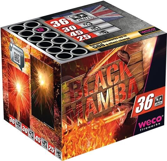 Black Mamba 36-Schuss-XXL-Multi-Colour-Glitter-Batterie von Weco ab 46.74€ jetzt bestellen