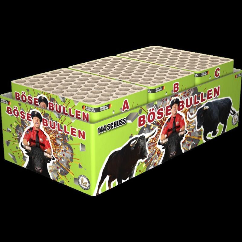 Böse Bullen 144-Schuss-Feuerwerkverbund von Lesli ab 61.19€ jetzt bestellen