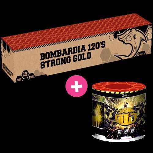 Bombardia + Strong Gold 132-Schuss-Feuerwerkverbund 2er Pack von Geisha-Rubro ab 220.99€ jetzt bestellen