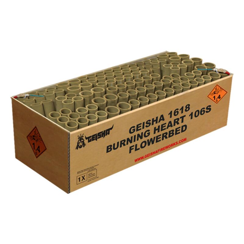 Burning Heart 106-Schuss-Feuerwerkverbund von Geisha-Rubro ab 104.99€ jetzt bestellen