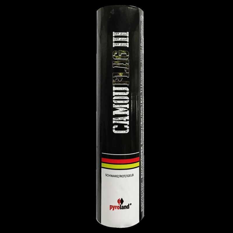 CamouFLAG III mit Reißzünder 90s, Schwarz zu Rot zu Gelb von Pyroland ab 5.99€ jetzt bestellen
