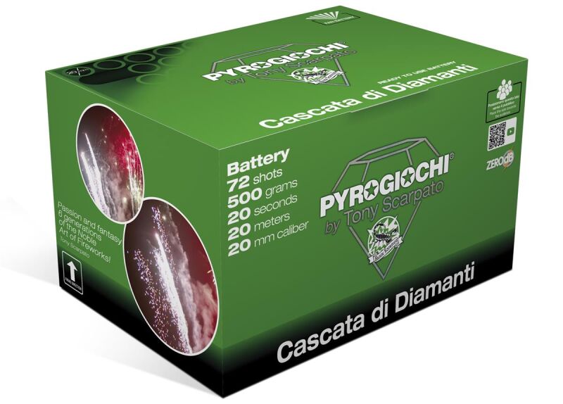 Cascata Di Diamanti 72-Schus-Feuerwerk-Batterie von Pyrogiochi ab 36.54€ jetzt bestellen
