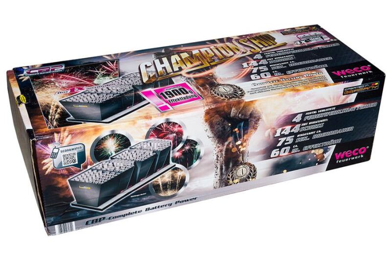 Championship 144-Schuss-Feuerwerkverbund von Weco ab 254.99€ jetzt bestellen