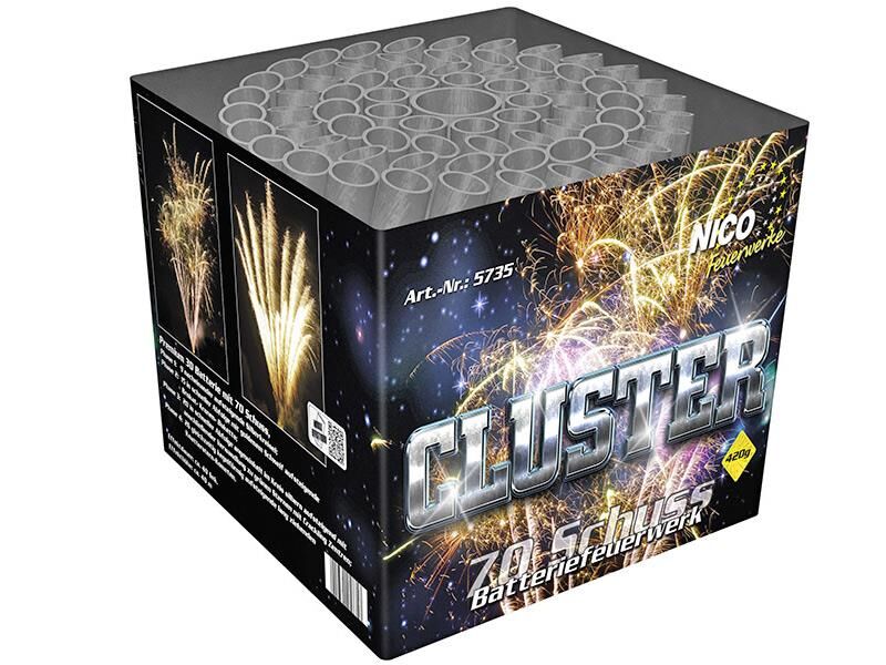 Cluster 70-Schuss-Feuerwerk-Batterie von Nico ab 64.59€ jetzt bestellen