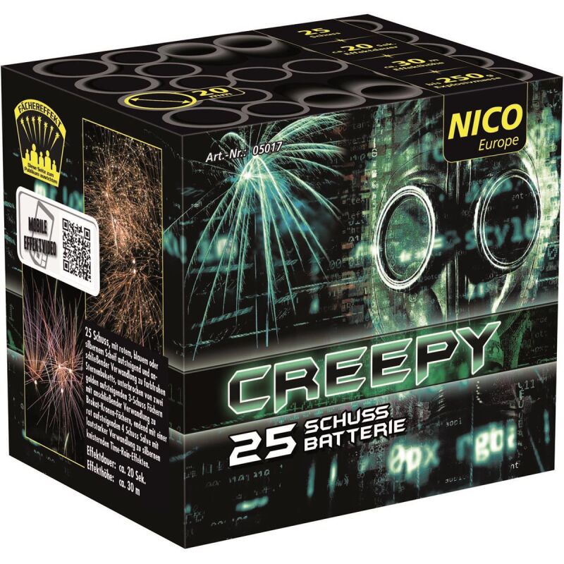 Creepy 25-Schuss-Feuerwerk-Batterie von NICO Europe ab 13.59€ jetzt bestellen