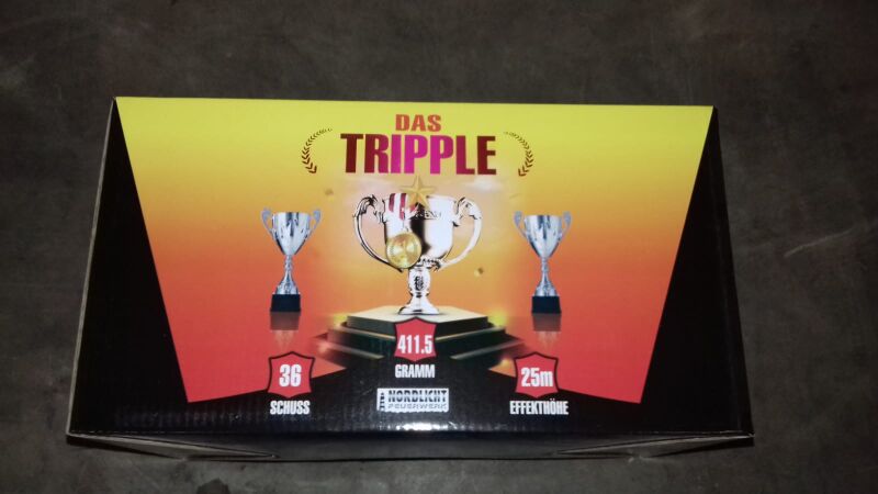 Das Tripple 36-Schuss-Feuerwerkbatterie von Nordlicht ab 34.99€ jetzt bestellen