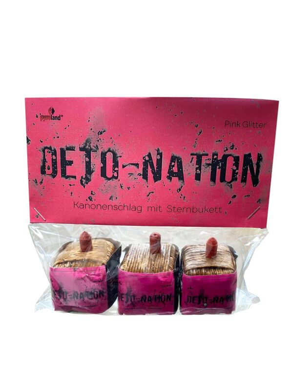 Deto-Nation 3er Pack kubische Kanonenschläge Pink Glitter von Pyroland ab 2.97€ jetzt bestellen