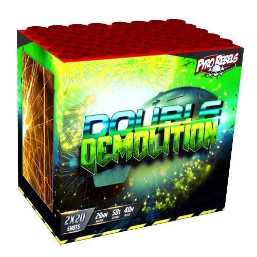 Double Demolition 20-Schuss-Feuerwerk-Batteriesortiment 6er Pack (Stahlkäfig) von Geisha-Rubro ab 178.49€ jetzt bestellen