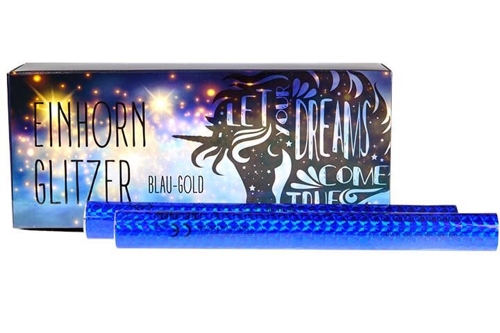 Einhornglitzer Blau/Gold 45s von Pyroland ab 12.99€ jetzt bestellen