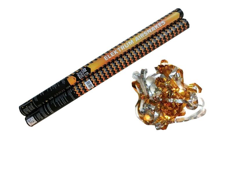 Elektrum Airsnakes 80cm elektrisch Metallicstreamer gold-silber von Pyroland ab 1.91€ jetzt bestellen