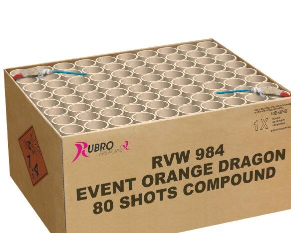 Event Orange Dragon 80-Schuss-Feuerwerkverbund von Geisha-Rubro ab 84.99€ jetzt bestellen