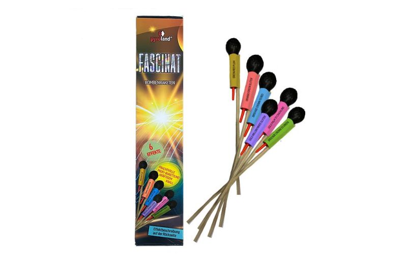 FASCINAT - 6-teiliges Raketen-Sortiment von Pyroland ab 16.99€ jetzt bestellen