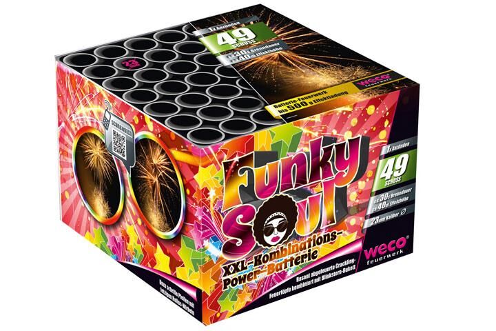 Funky Soul 49-Schuss-Feuerwerk-Batterie von Weco ab 29.74€ jetzt bestellen