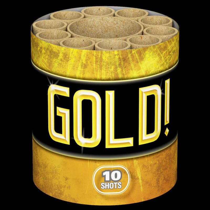 Gold! 10-Schuss-Feuerwerk-Batterie von Lesli ab 4.24€ jetzt bestellen
