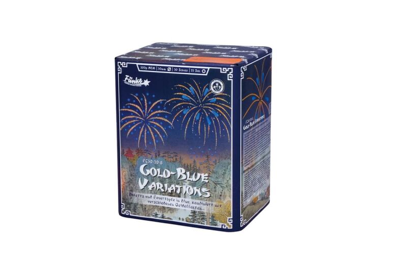 Gold-Blue Variations 20-Schuss-Feuerwerk-Batterie von Funke ab 32.29€ jetzt bestellen