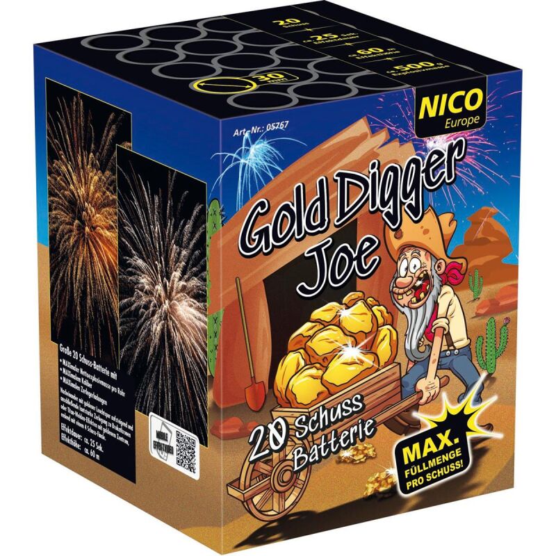 Gold Digger Joe 20-Schuss-Feuerwerk-Batterie von Nico ab 36.54€ jetzt bestellen