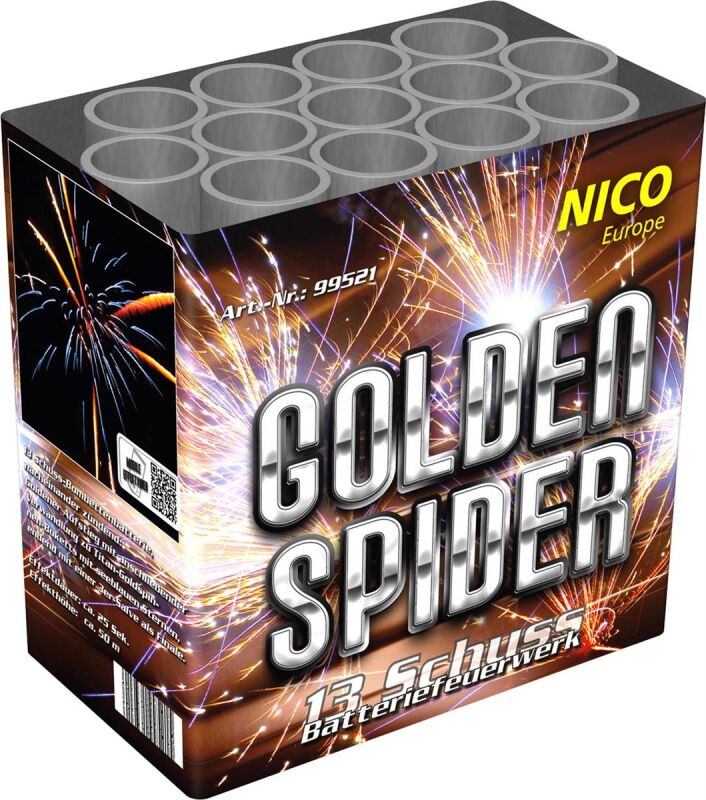 Golden Spider 13-Schuss-Feuerwerk-Batterie von NICO Europe ab 23.74€ jetzt bestellen