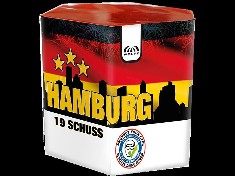 Hamburg 19-Schuss-Feuerwerk-Batterie von Wolff Vuurwerk b.v. ab 8.49€ jetzt bestellen
