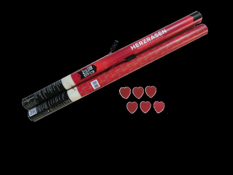 Herzrasen 80 cm elektrisch Metallicflitter rot von Pyroland ab 2.55€ jetzt bestellen