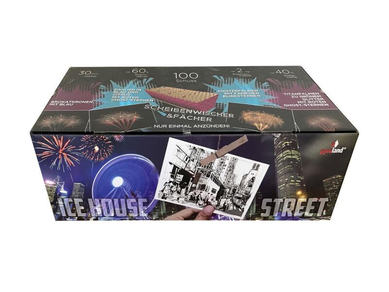 Ice House Street 100-Schuss-Feuerwerkverbund von Pyroland ab 177.64€ jetzt bestellen