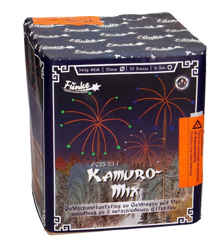 Kamuro-Mix 25-Schuss-Feuerwerk-Batterie von Funke ab 21.24€ jetzt bestellen