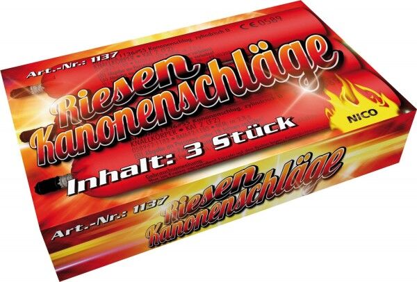 Kanonenschlag zylindrisch, 3er von Nico ab 2.13€ jetzt bestellen
