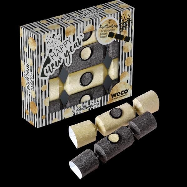 Knallbonbons Happy New Year, 18cm, 4er Schachtel von Weco ab 7.99€ jetzt bestellen