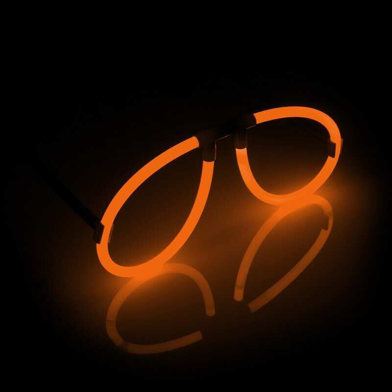 Knicklicht Brille 1 Stk. Orange von Knixs ab 0.99€ jetzt bestellen