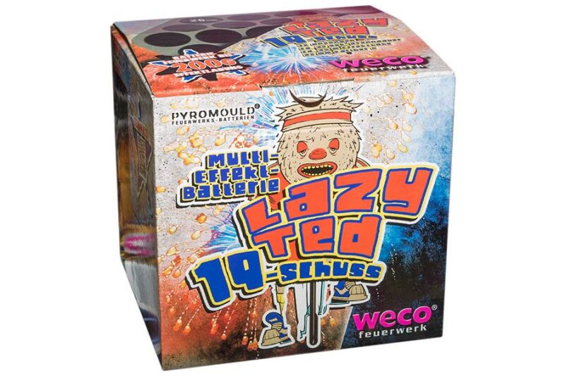 Lazy Ted 19-Schuss-Multi-Effekt-Feuerwerk-Batterie von Weco ab 6.79€ jetzt bestellen