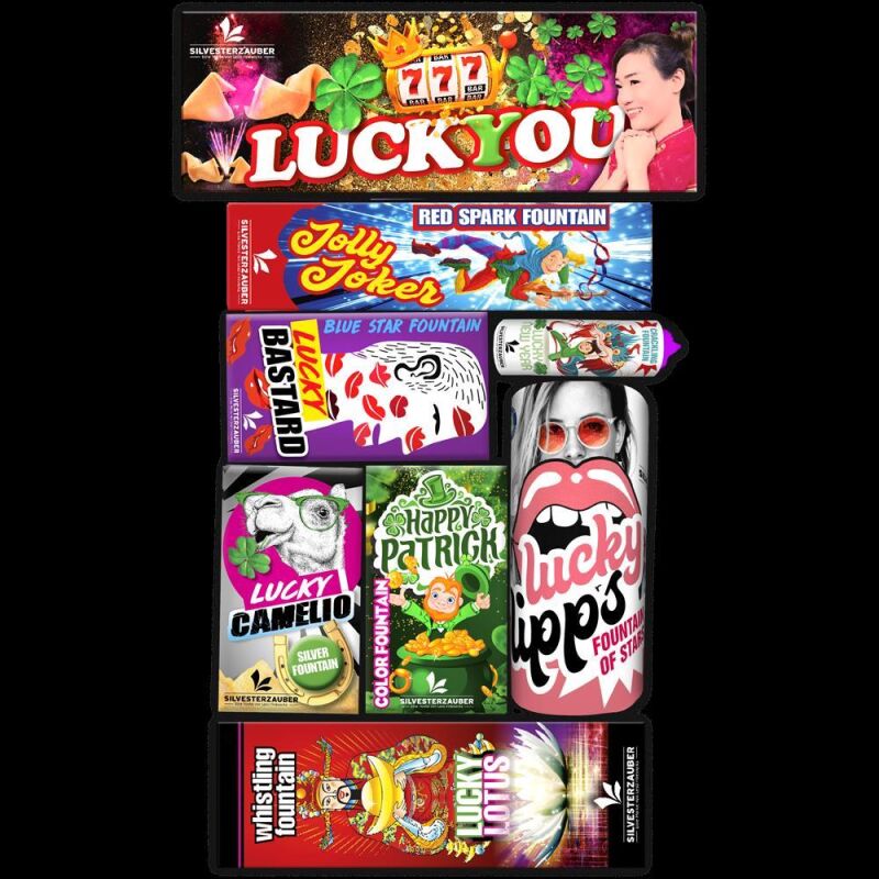 Lucky You 7-teiliges Leuchtfeuerwerk-Sortiment von Lesli ab 9.34€ jetzt bestellen