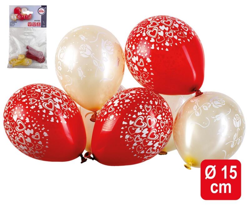 Luftballons Herzen&Rosen von TIB Heyne ab 2.5€ jetzt bestellen