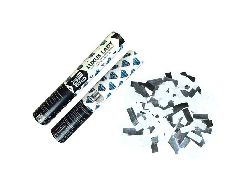 Luxuslady 30cm Papierflitter weiß & Metallicflitter silber von Pyroland ab 3.59€ jetzt bestellen