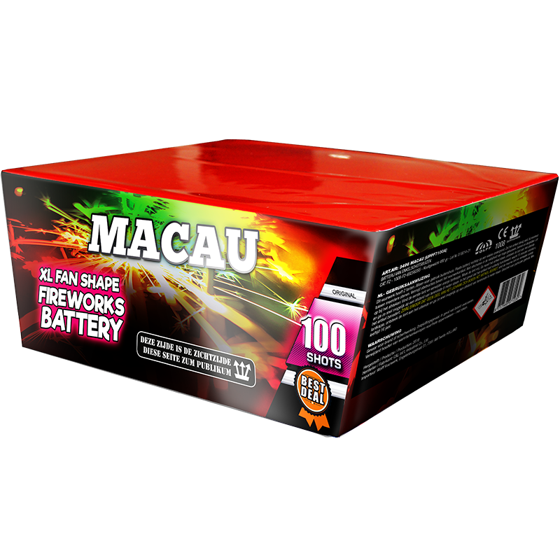 Macau 100-Schuss-Feuerwerk-Batterie von Wolff Vuurwerk b.v. ab 61.19€ jetzt bestellen