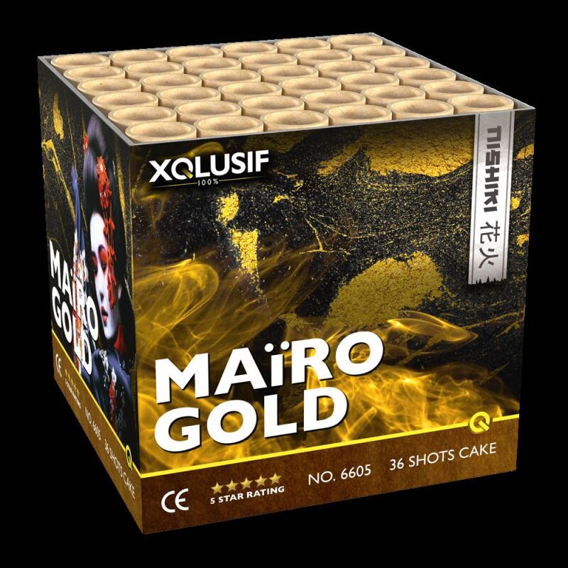Maïro Gold 36-Schuss-Feuerwerk-Batterie von Lesli ab 33.99€ jetzt bestellen