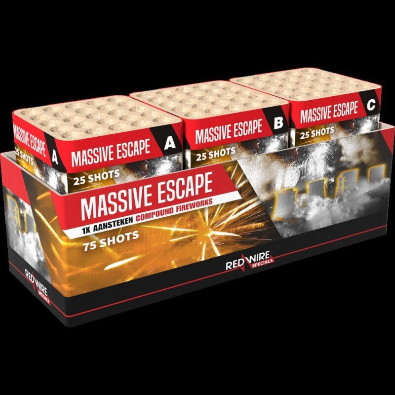 Massive Escape 75-Schuss-Feuerwerkverbund (Stahlkäfig) von Lesli ab 84.99€ jetzt bestellen