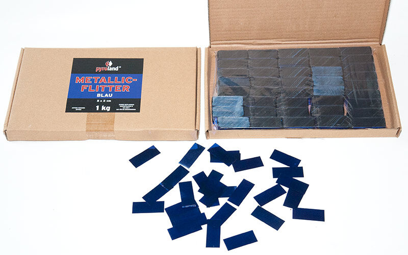 Metallic Flitter - Blau 1kg (Pappschachtel) von Pyroland ab 9.8€ jetzt bestellen