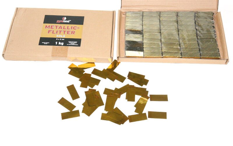 Metallic Flitter - Gold 1kg (Pappschachtel) von Pyroland ab 9.8€ jetzt bestellen
