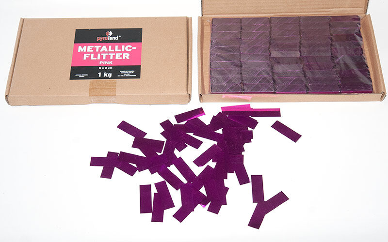 Metallic Flitter - Pink 1kg (Pappschachtel) von Pyroland ab 9.8€ jetzt bestellen