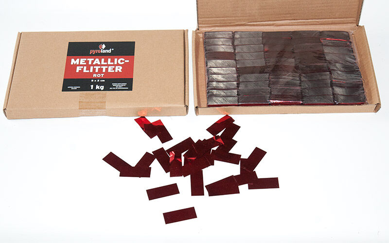 Metallic Flitter - Rot 1kg (Pappschachtel) von Pyroland ab 9.8€ jetzt bestellen