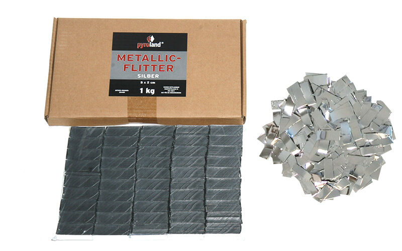 Metallic Flitter - Silber 1kg (Pappschachtel) von Pyroland ab 9.8€ jetzt bestellen