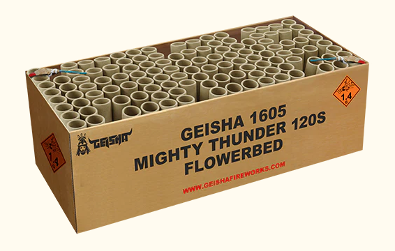 Mighty Thunder 120-Schuss-Feuerwerkverbund von Geisha-Rubro ab 119.99€ jetzt bestellen