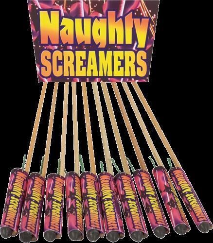 Naughty Screamers 10 Crackling-Pfeif-Raketen von Lesli ab 1.27€ jetzt bestellen