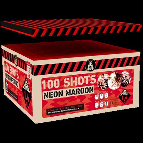 Neon Maroon 100-Schuss-Feuerwerkverbund von Geisha-Rubro ab 99.99€ jetzt bestellen